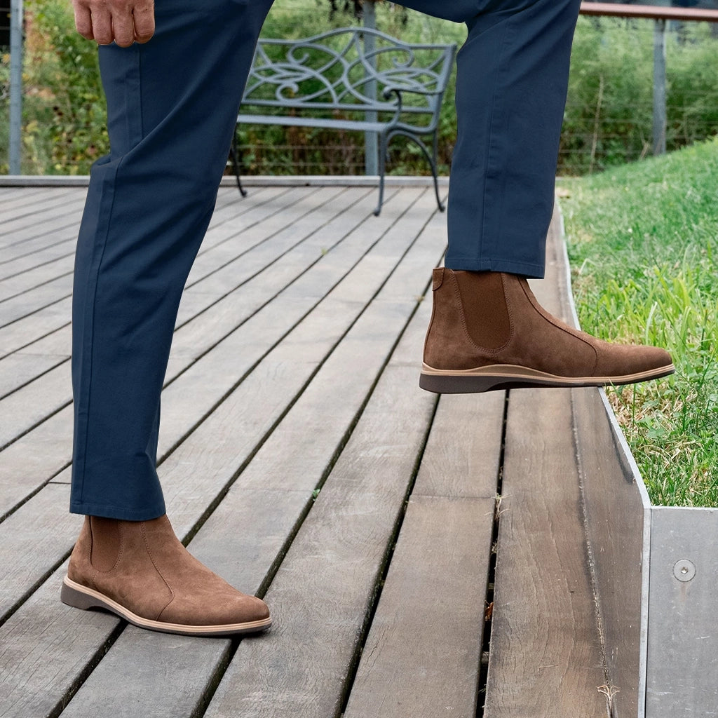 The Chelsea Copper Boots - Waterproof Leather Ankle Boots for Women, Fashionable & Comfortable for Fall, Winter, and Rainy Days