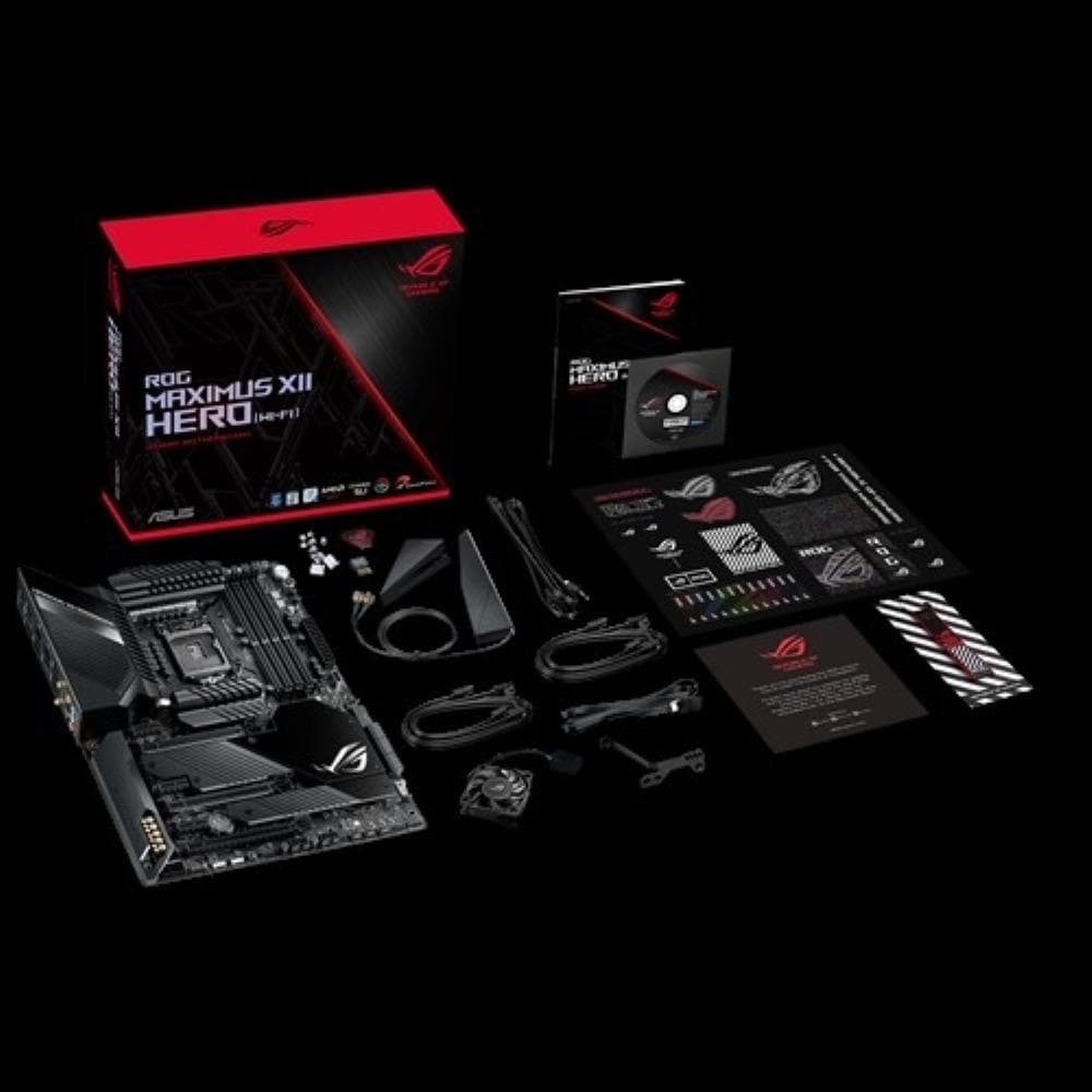 ASUS ROG MAXIMUS XII HERO Z490 (Wi-Fi) ATX Gaming Motherboard - Intel LGA 1200 Socket, PCIe 3.0, DDR4 4800MHz, 3-Year Warranty - Perfect for High-End Gaming PCs and Content Creation Workstations