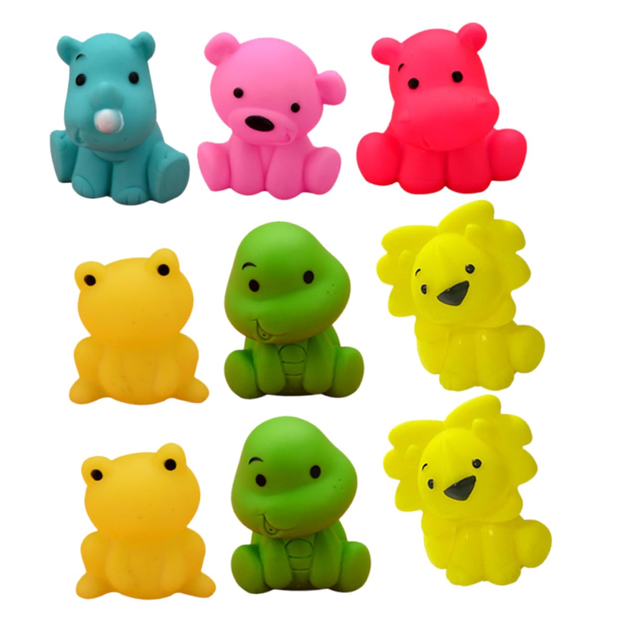 CRILSTYLEO 9-Piece Animal Bath Toys Set - Squeezable Vinyl Bathtub Spray Water Toys for Toddlers & Kids - Fun Bathtime Play for Sensory Development & Water Play
