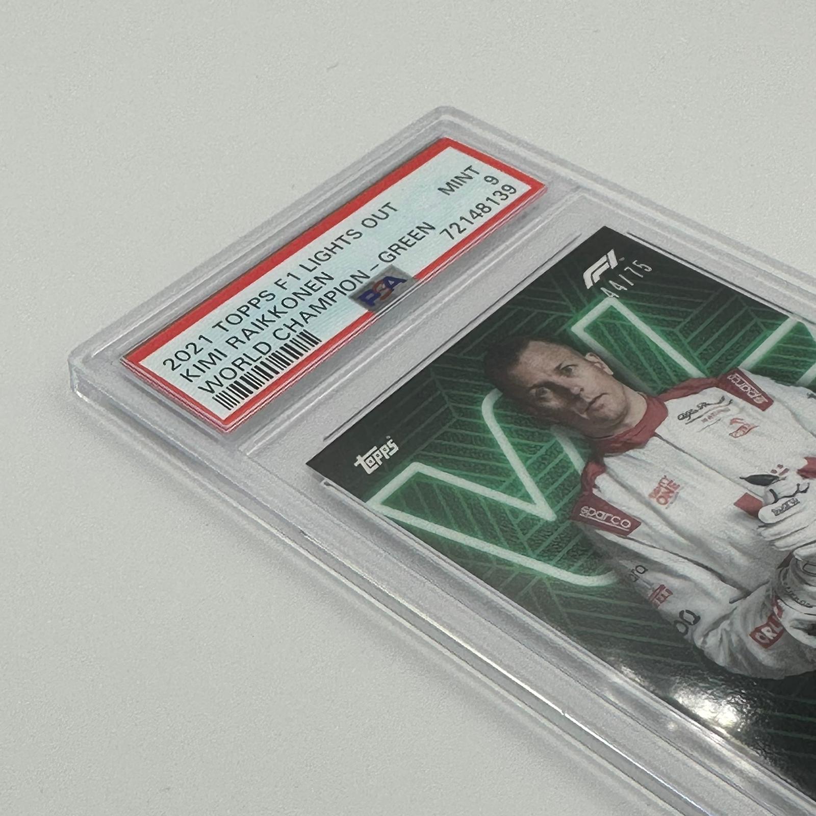 PSA 9 Graded 2007 Kimi Raikkonen Formula 1 World Champion Card 44/75 - Rare Collectible for F1 Fans & Sports Memorabilia Enthusiasts