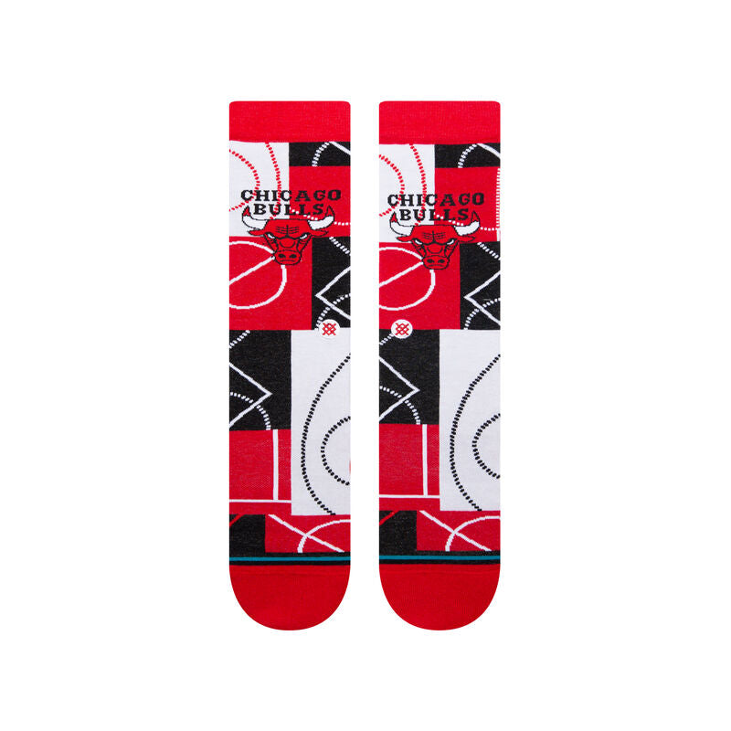 Stance Zone Chicago Bulls Crew Socks - NBA Basketball Team Socks for Men & Women - Perfect for Sports, Gifts & Casual Wear