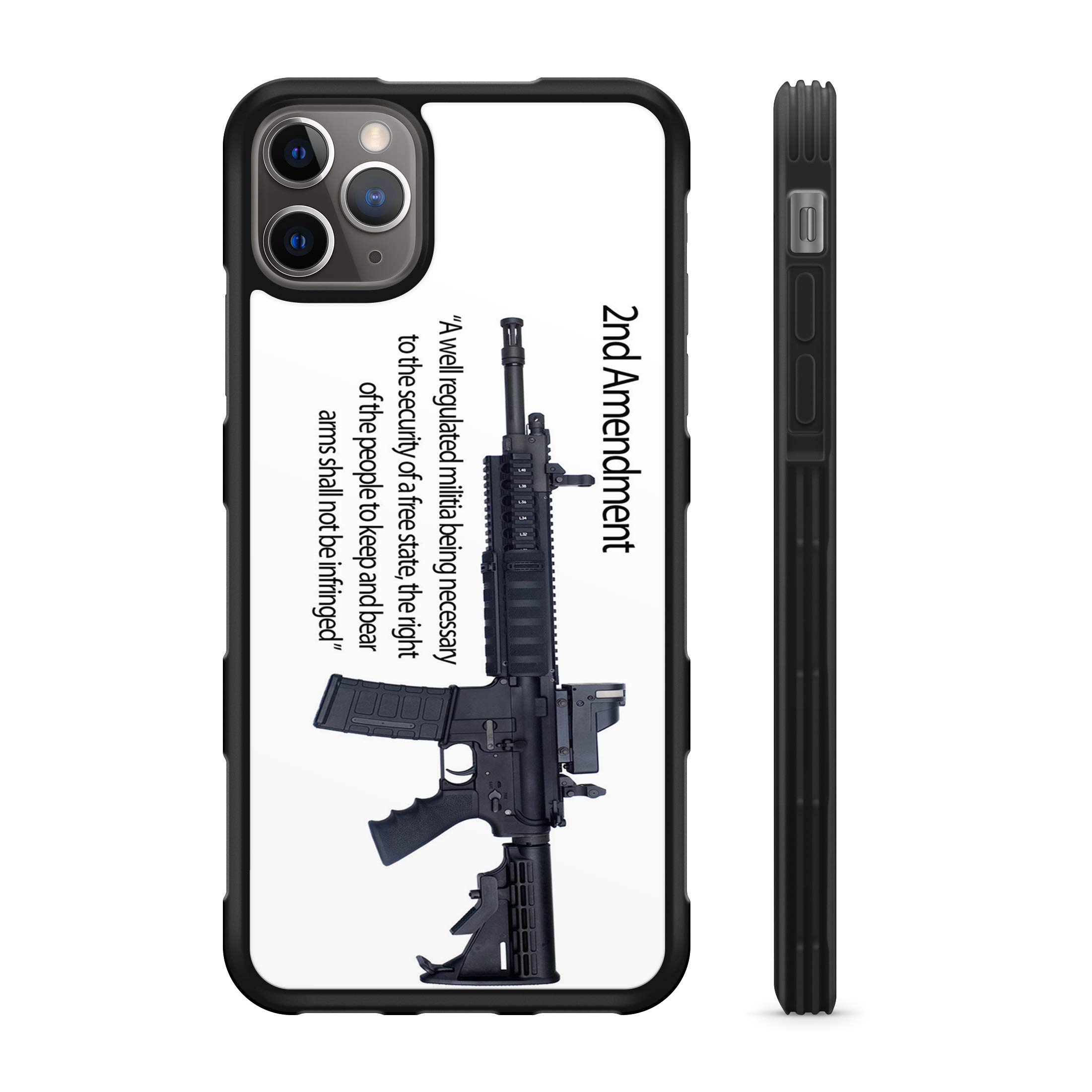 2nd Amendment AR-15 Gun Rights Hyper Shock Protective TPU Rubber Phone Case for iPhone 13 Pro Max 6.7