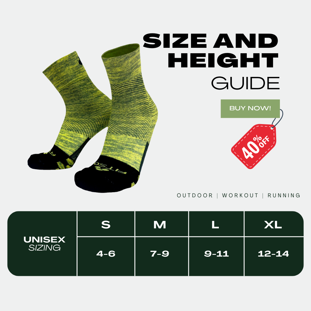 Pro Trainer Heather Yellow 3-Pack - High-Performance Athletic Socks for Running, Gym & Sports