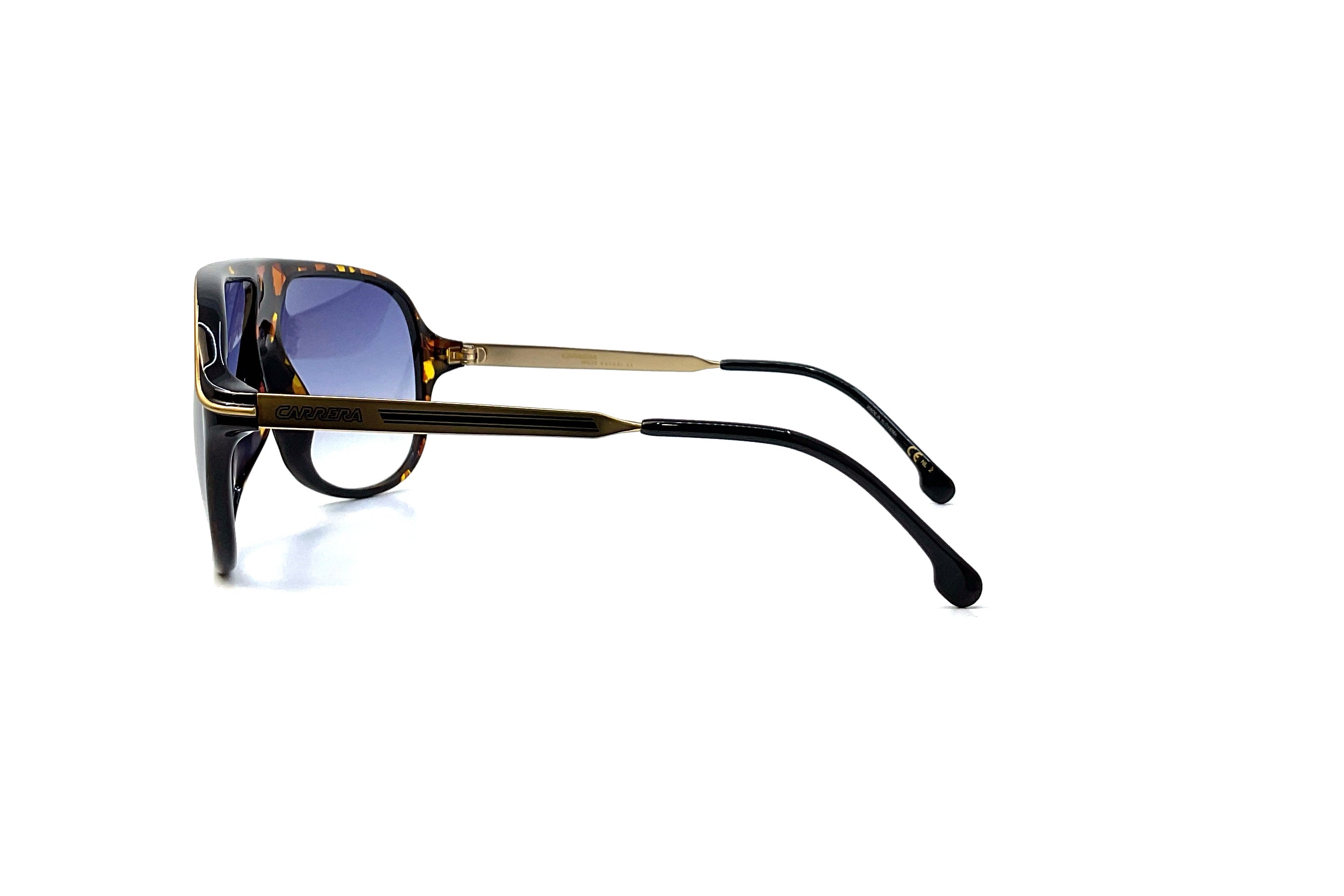 Carrera Icons Safari 65 Havana Sunglasses - Polarized UV Protection Aviator Style for Men & Women - Perfect for Driving, Beach & Outdoor Adventures