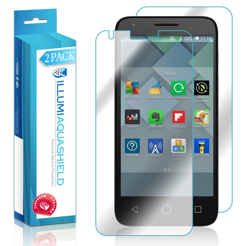 Alcatel OneTouch PIXI 3 4.5 Inch Screen Protector (2-Pack) - HD Clear TPU Film, Bubble-Free Front & Back Protection | Perfect for Everyday Use, Travel, and Work