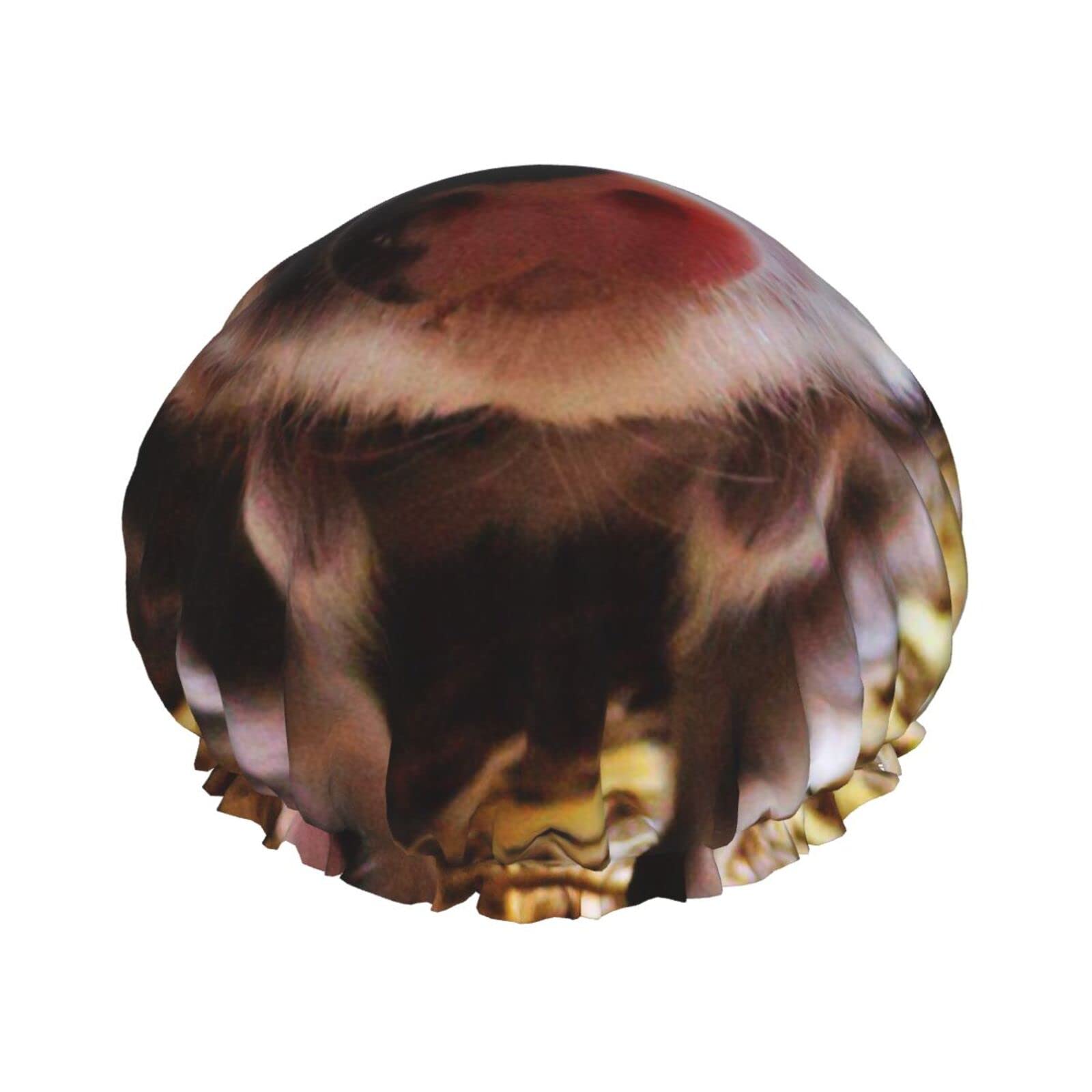Cute Farm Animal Shower Cap for Women - Reusable Waterproof Bath Hair Cap for Shower & Bathing - Perfect for Spa, Travel, and Home Use