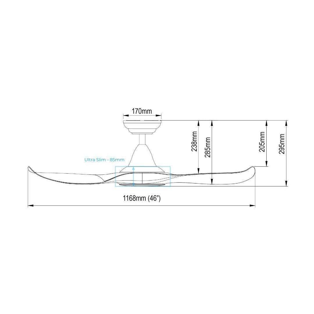 Efenz Troy 463 Ceiling Fan with LED Light - 46