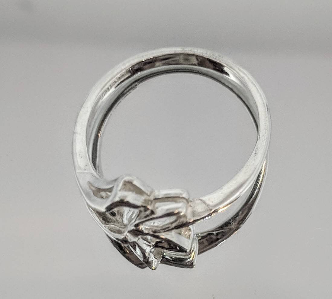 DIY Sterling Silver or 14K Gold Freeform Flower Ring - Size 7 Jewelry Setting for Women | Fashion Statement Ring 168027/148027 | Perfect for Weddings, Parties & Everyday Wear