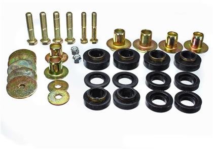 ENERGY SUSPN 34144G Black Body Mount Bushings Kit for 1976-1981 Pontiac Firebird - Durable Rubber Suspension Parts for Smooth Ride & Noise Reduction - Perfect for Classic Car Restoration & Off-Road Performance Upgrades