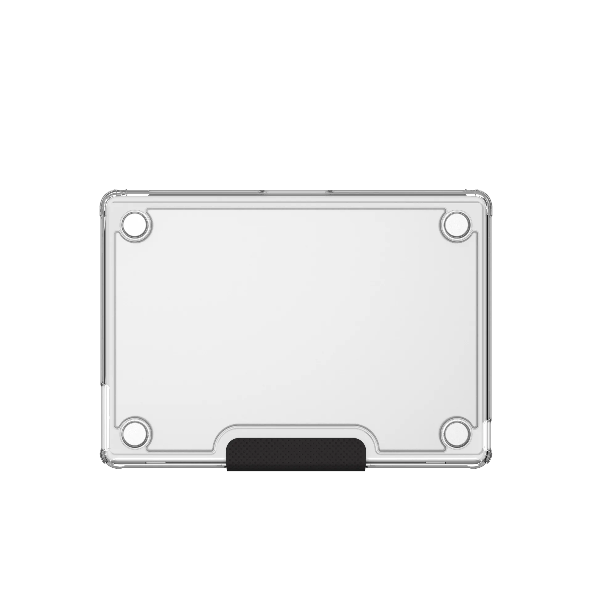 UAG U Lucent Protective Case for MacBook Air 13 M2 (2022 Model) - Ice/Black | Slim Durable Cover for Work, Travel & Everyday Use