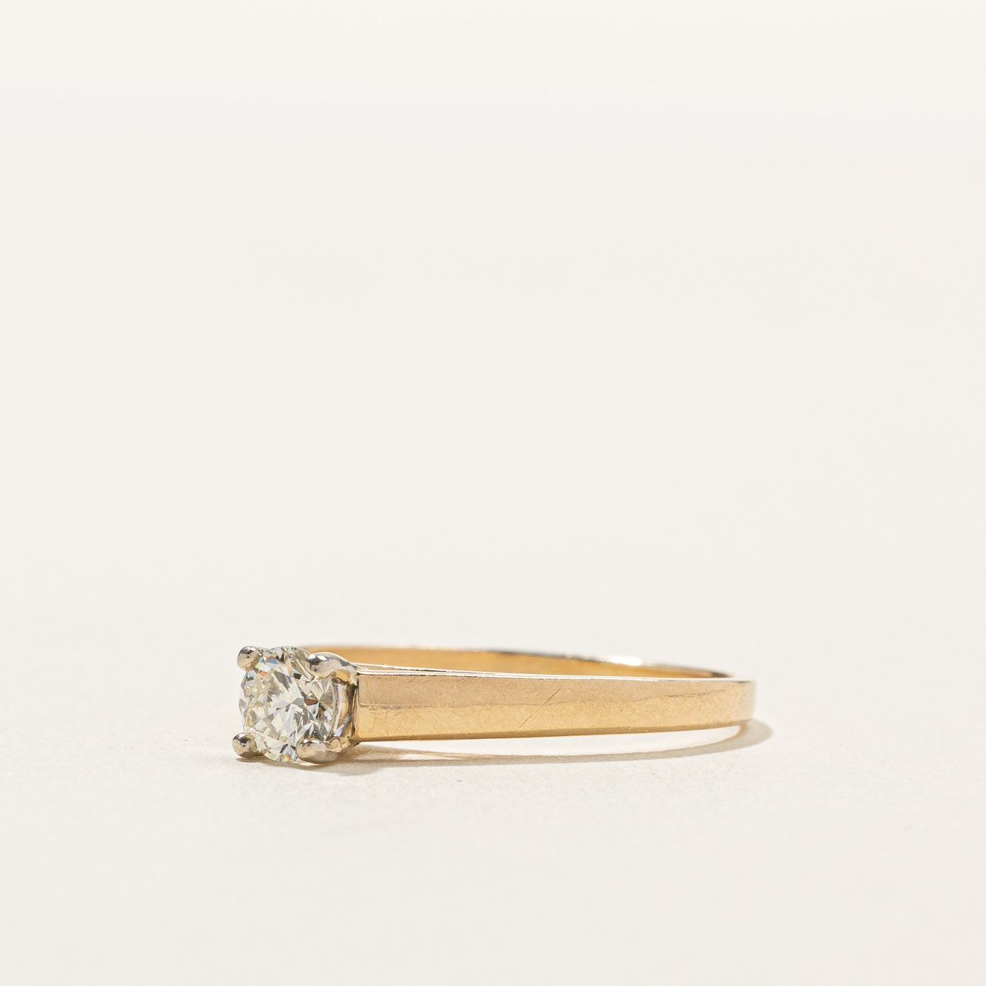 0.27ct High Set Diamond Engagement Ring for Women - Size 6.5, Elegant Solitaire Wedding Band - Perfect for Proposals, Anniversaries & Special Occasions