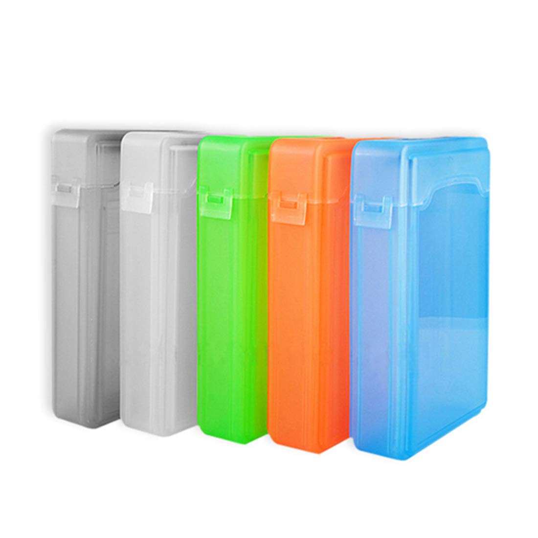 5-Pack 3.5 Inch External Hard Drive Enclosure - Portable IDE/SATA HDD Case with Shockproof PP Protection for Data Storage & Backup | Perfect for Home Office, PC Upgrades & External Storage Solutions