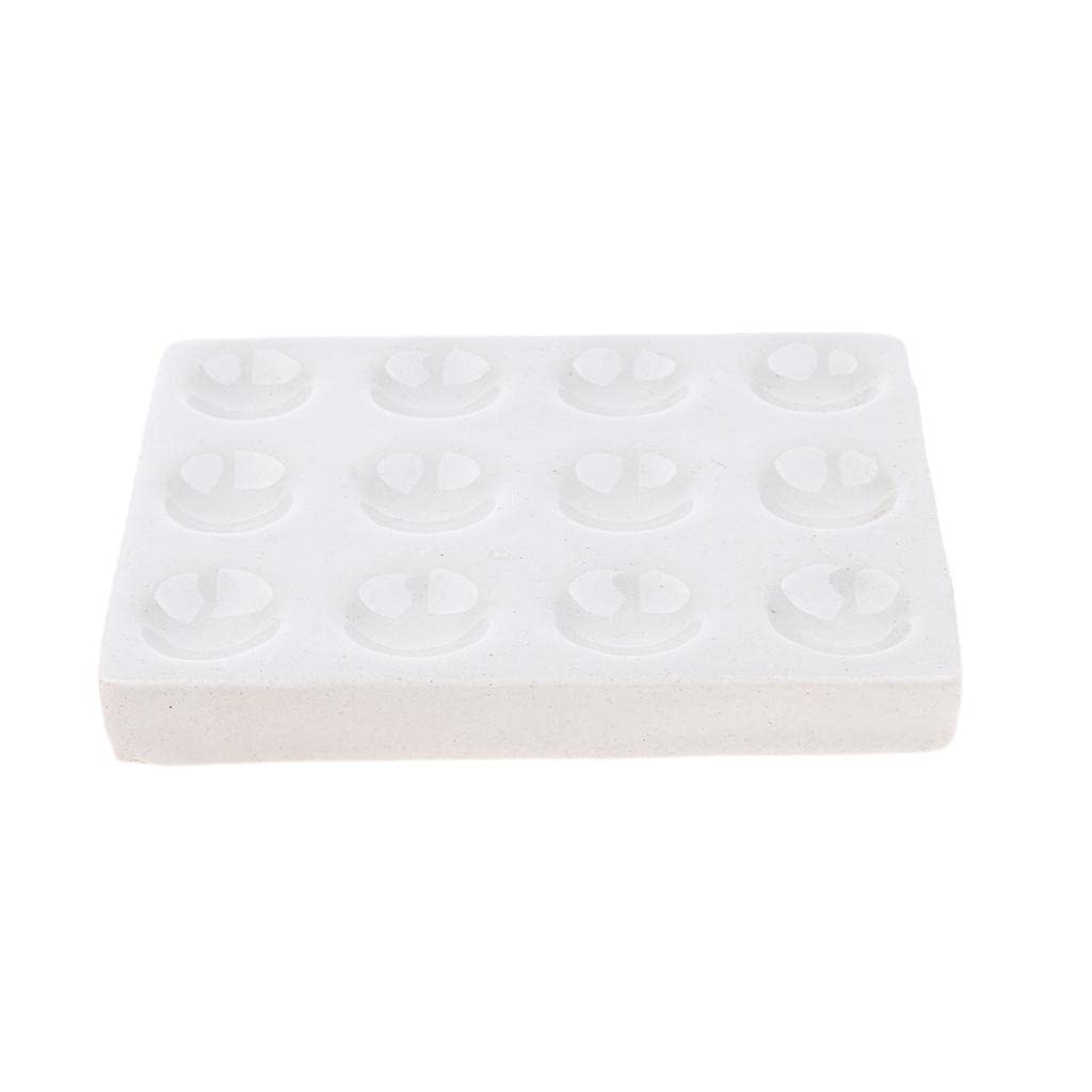 12-Well Porcelain Ceramic Spot Plate for Laboratory Use - Autoclavable, Reusable White Ceramic Reaction Plate for Multiple Chemical Tests - Ideal for Titration, pH Testing & Qualitative Analysis