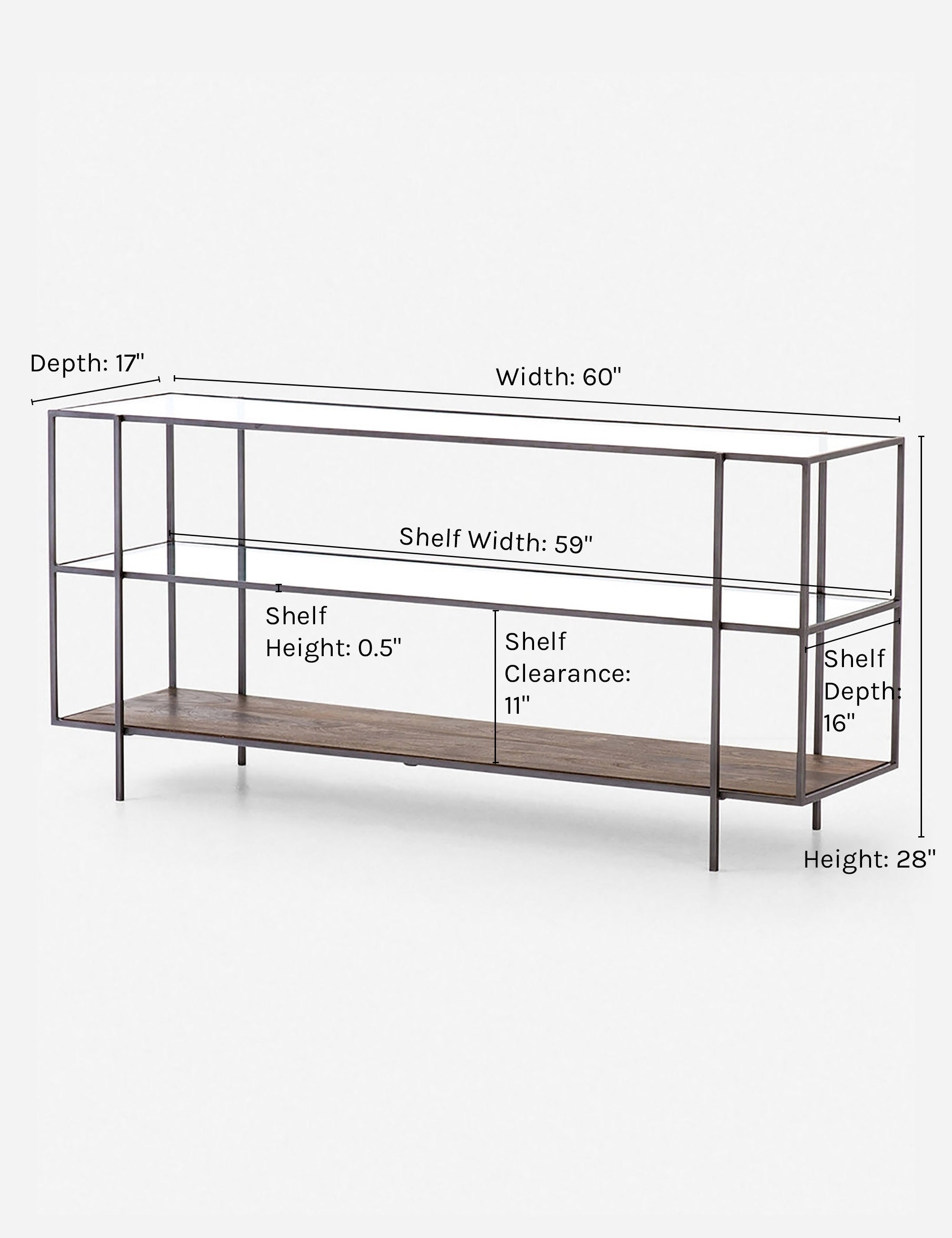 Modern Asher Console Table - Entryway Sofa Table with Storage Shelf | Perfect for Hallway, Living Room & Bedroom Decor