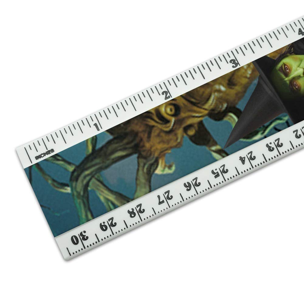 Wizard of Oz Wicked Witch Character 12 Inch Plastic Ruler with Standard & Metric Measurements - Perfect for School, Office & Collectible Display