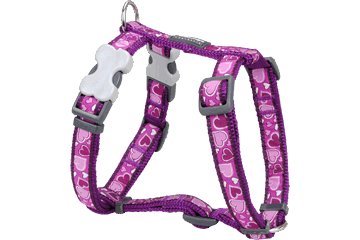 Small Purple Dog Harness - Breathable & Comfortable Pet Walking Vest for Small Dogs - Perfect for Outdoor Walks, Hiking & Training