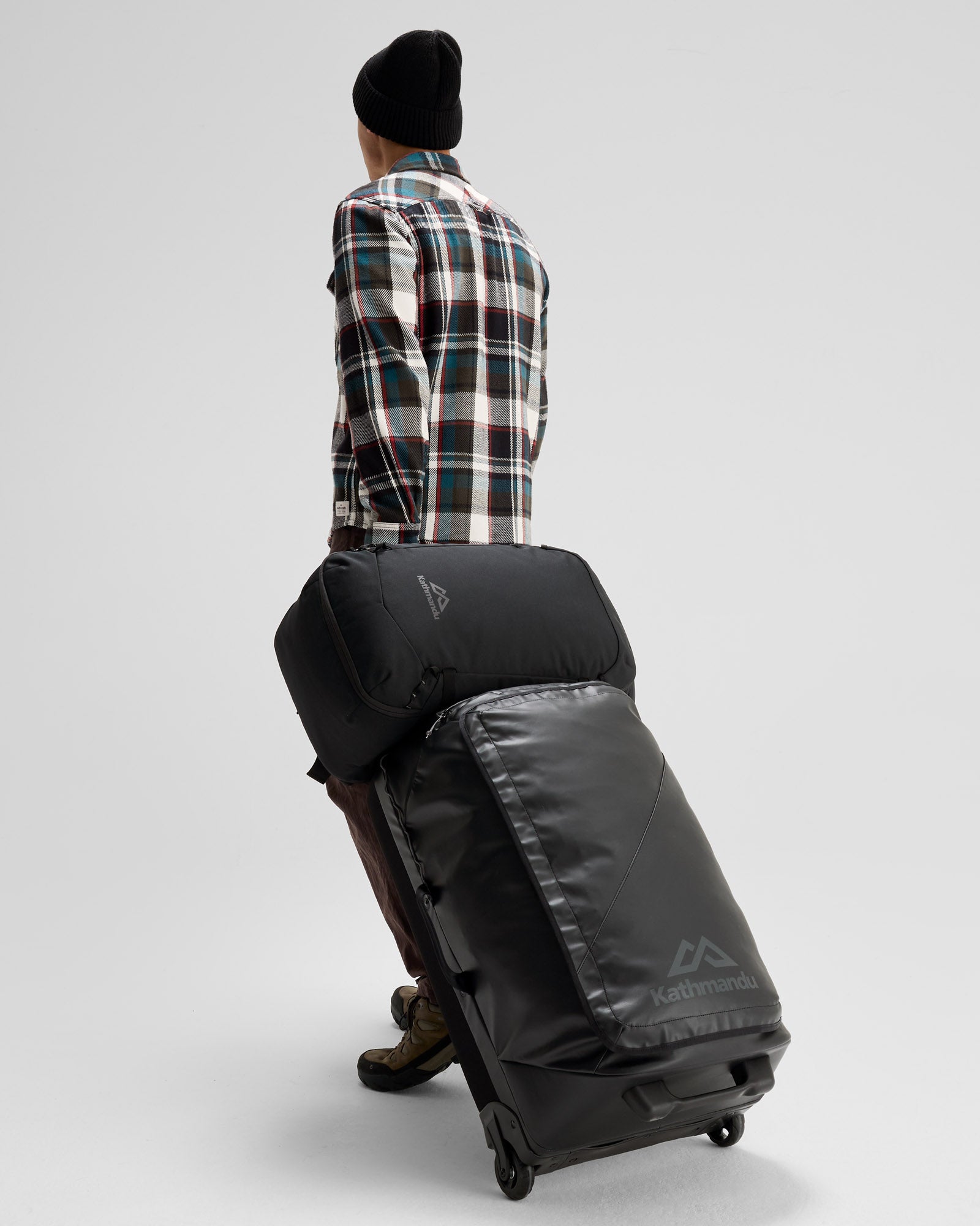 Litehaul Carry On V3 38L Black Stingray Luggage - Lightweight Durable Travel Suitcase for Airplane Carry-On, Business Trips & Weekend Getaways