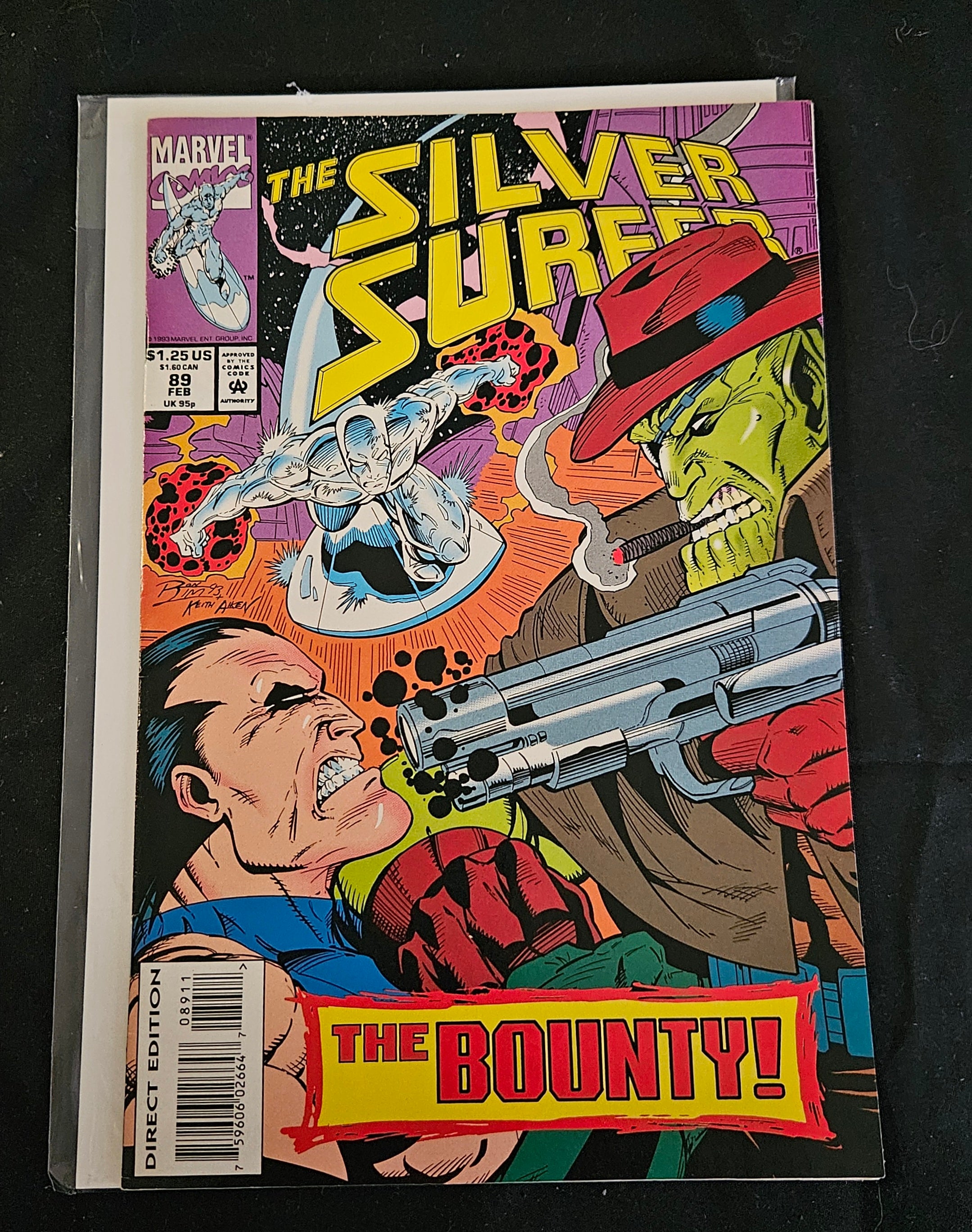 Marvel Silver Surfer #89 Comic Book (Feb 1994) - Burning Both Ends Storyline - Near Mint Condition - Collectible Superhero Graphic Novel - Perfect for Marvel Fans & Comic Collectors - Great for Display, Gifts, or Investment