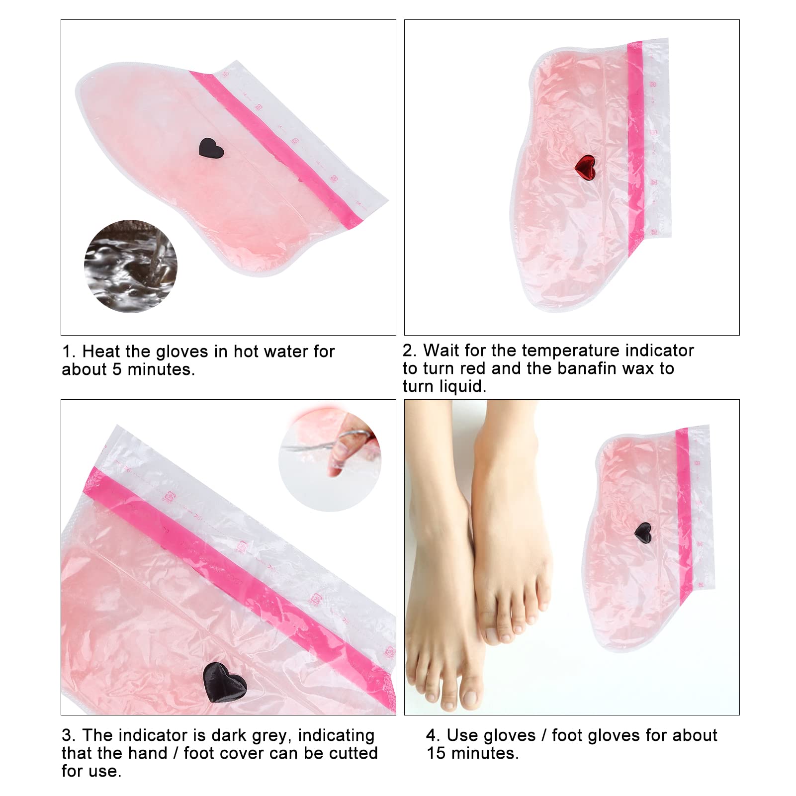 Moisturizing Spa Hand Treatment Gloves for Home Use - Soft & Reusable Beauty Salon Quality Gloves for Dry Skin Care | Perfect for Nighttime Hydration & Self-Care Routines