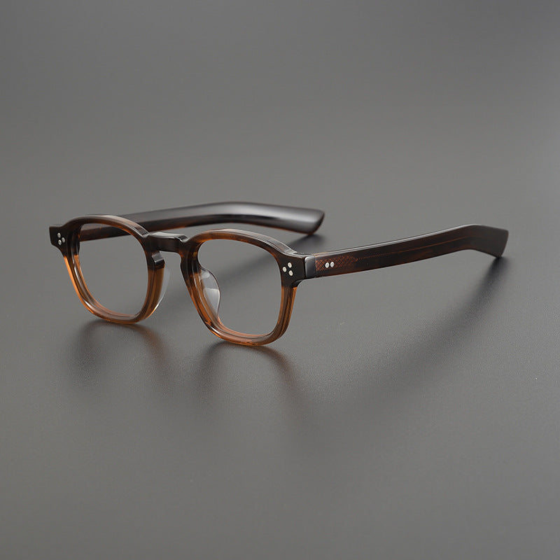 Vintage Retro Acetate Square Glasses Frames 8139 S - Classic Unisex Eyewear for Men & Women - Perfect for Reading, Driving, and Fashion Accessories