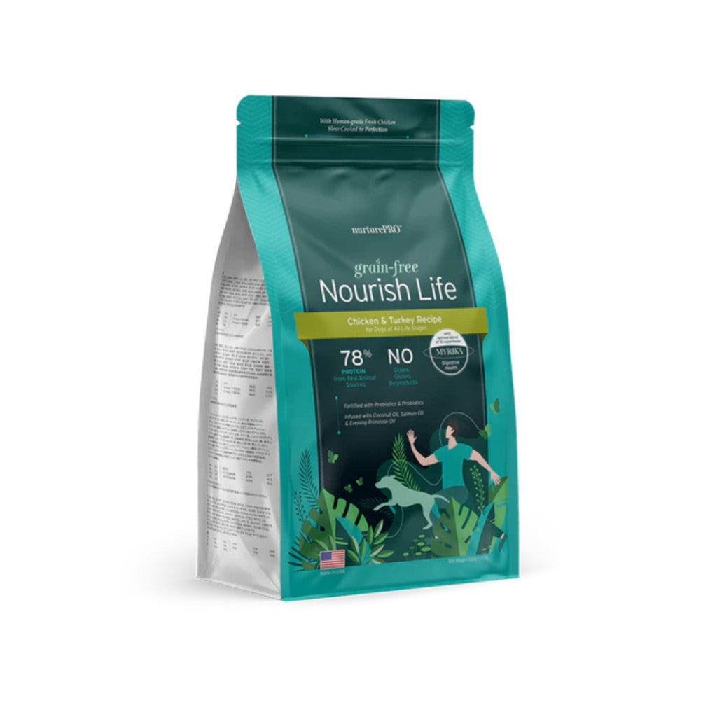 NurturePRO Grain-Free High Protein Dog Food - Fresh Meat Recipe with Salmon, Chicken & Lamb (272g/0.6lb) | Ideal for Adult Dogs & Puppies | Supports Healthy Digestion & Shiny Coat