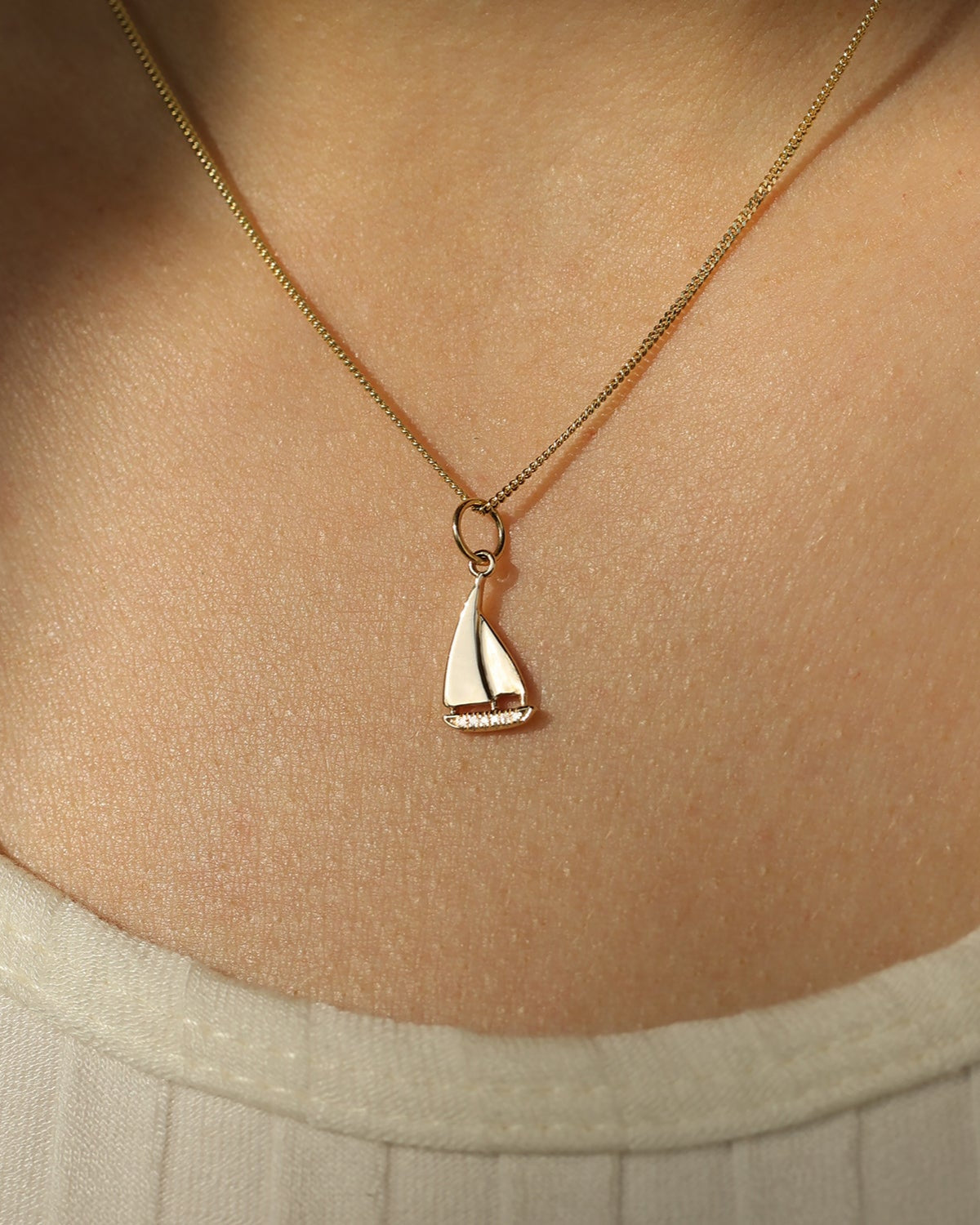 Sailboat Pendant Necklace - Sterling Silver Nautical Jewelry for Women - Perfect for Beach Vacations, Boat Parties & Summer Fashion