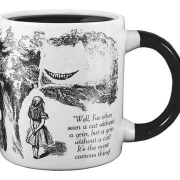 Magic Color Changing Cheshire Cat Coffee Mug - Disney Alice in Wonderland Novelty Cup for Hot & Cold Drinks - Perfect for Tea, Coffee Lovers & Disney Fans at Home or Office