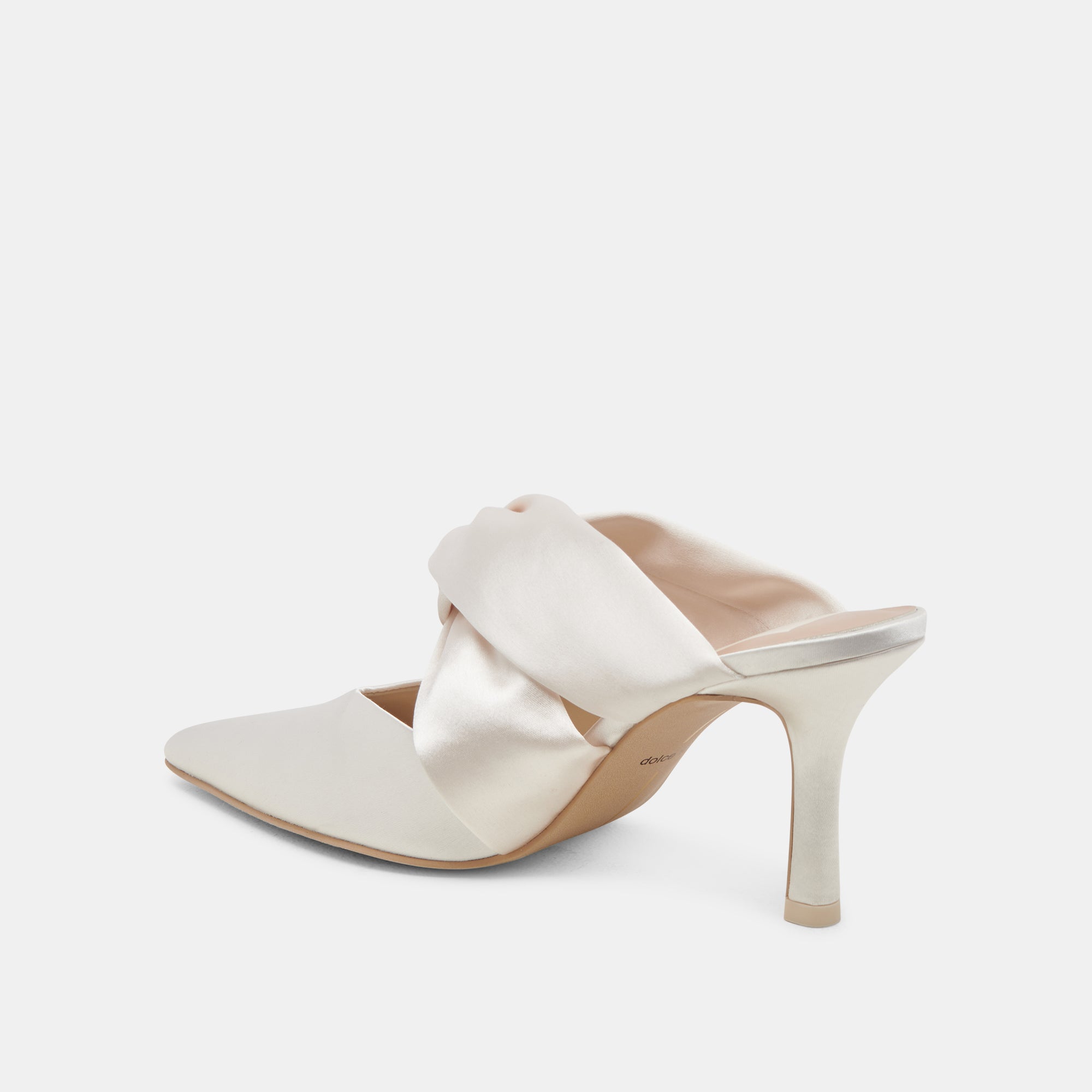 KELSY Women's High Heels - Creme Satin Pumps for Women | Elegant Dress Shoes for Weddings, Parties & Special Occasions