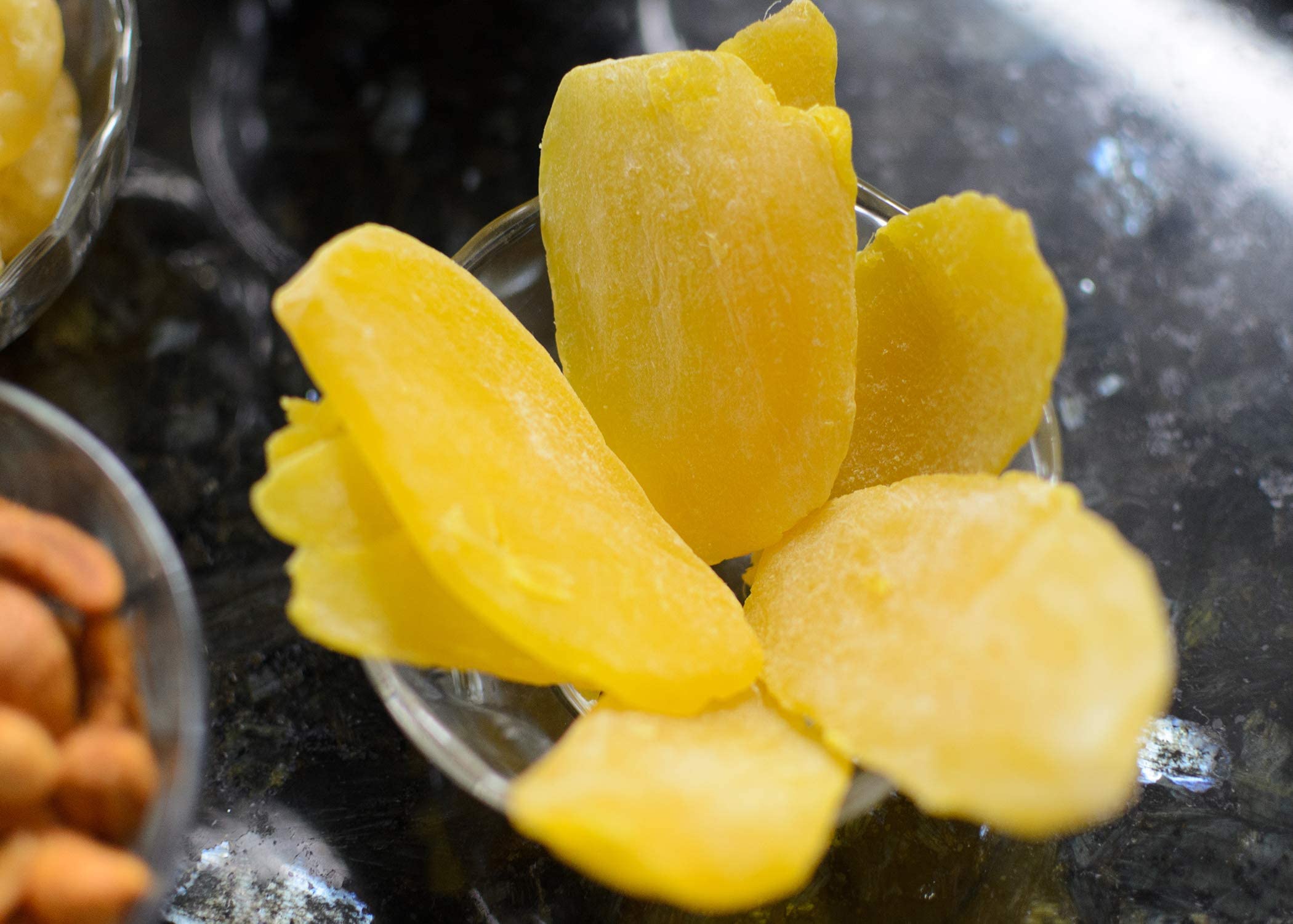 Kesar Sweets Unjunk Sun Dried Mango Slices - 150g | All Natural Dehydrated Fruit Snacks | No Additives or Preservatives | Healthy Vegan Gluten-Free Treat | Perfect for Lunchboxes, Hiking & Office Snacking