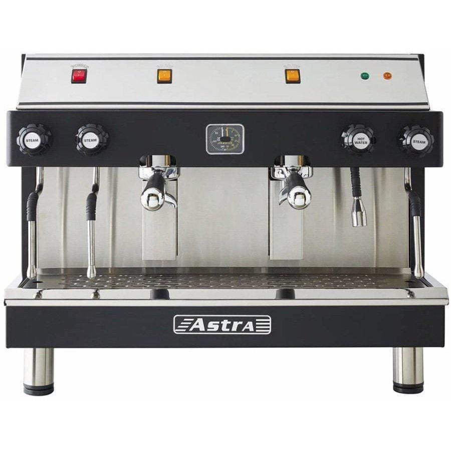Astra MEGA II 2 Group Semi-Automatic Commercial Espresso Machine for Coffee Shops, Restaurants & Cafes - Professional Barista Equipment for High Volume Brewing