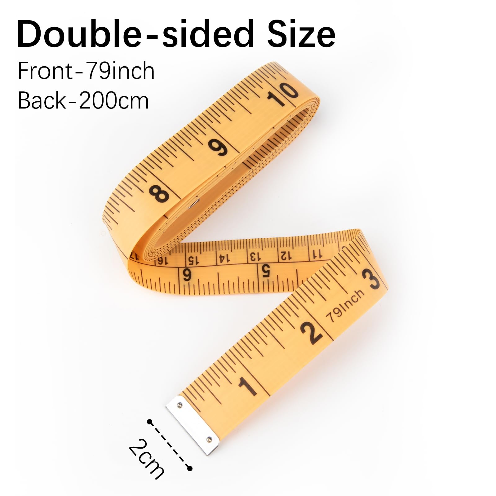 REIDEA 79 Inch Soft Measuring Tape for Body & Fabric - Dual Scale Flexible Sewing Ruler for Weight Loss, Tailoring & DIY Crafts | Waist, Hip & Clothing Measurement Tool | Perfect for Home Sewing, Fitness Tracking, Craft Projects & Quilting | Ideal for Dressmakers, Tailors & Fitness Enthusiasts | Great for Body Measurements, Sewing Projects, Fitness Goals & DIY Fashion Design