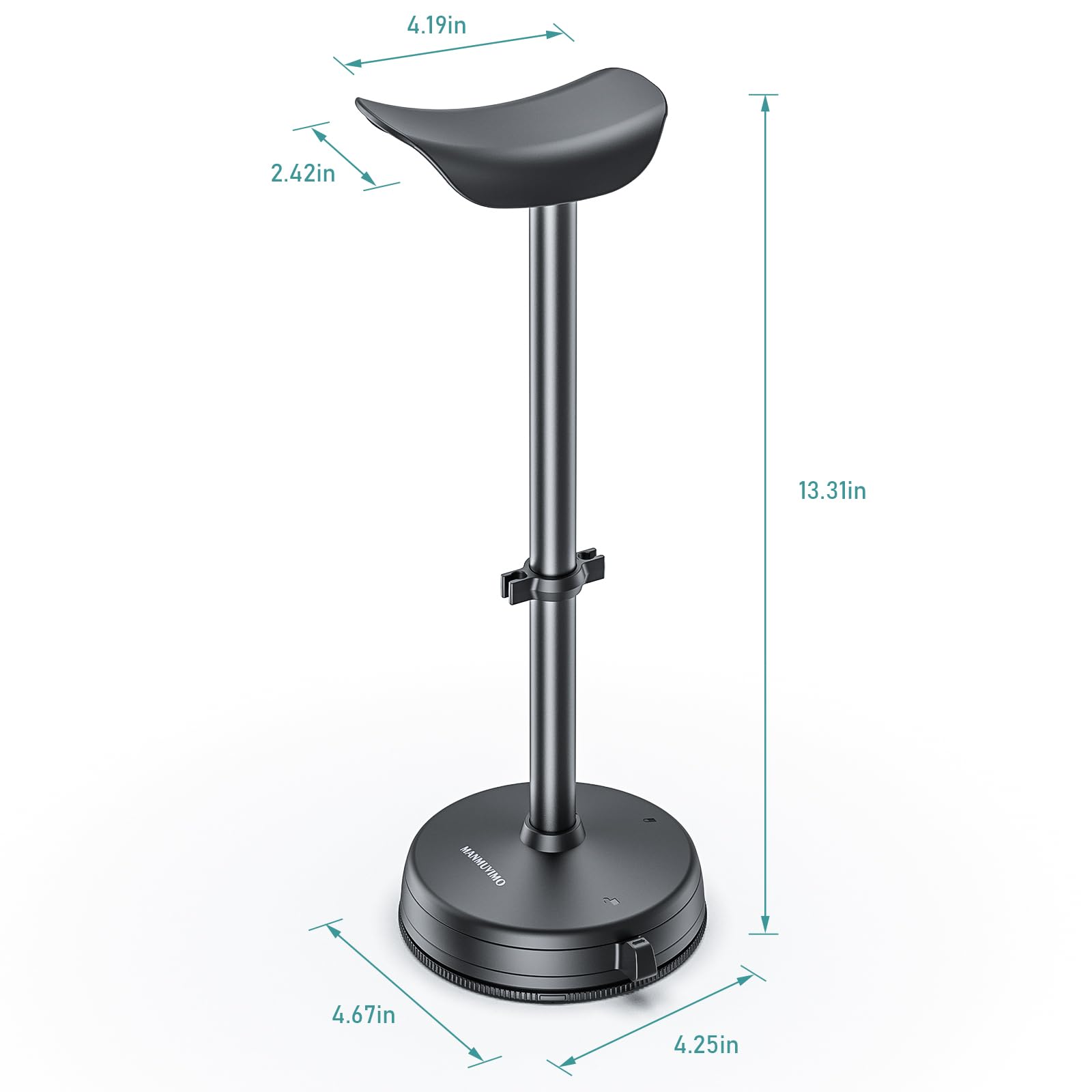 Premium Aluminum Headphone Stand with Anti-Slip Heavy Base & Suction Cup - Universal Desktop Headset Holder for AirPods Max, AirPods Pro, Sony, Beats, Bose, Sennheiser, HyperX, Razer - Perfect for Gaming Setup, Office Desk & Home Organization