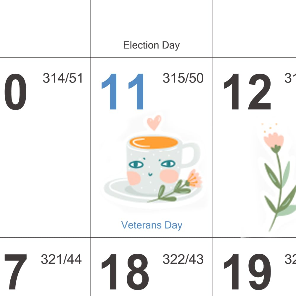 2025-2026 Large Wall Calendar with Julian Dates | July 2025 - June 2026 | 34.8