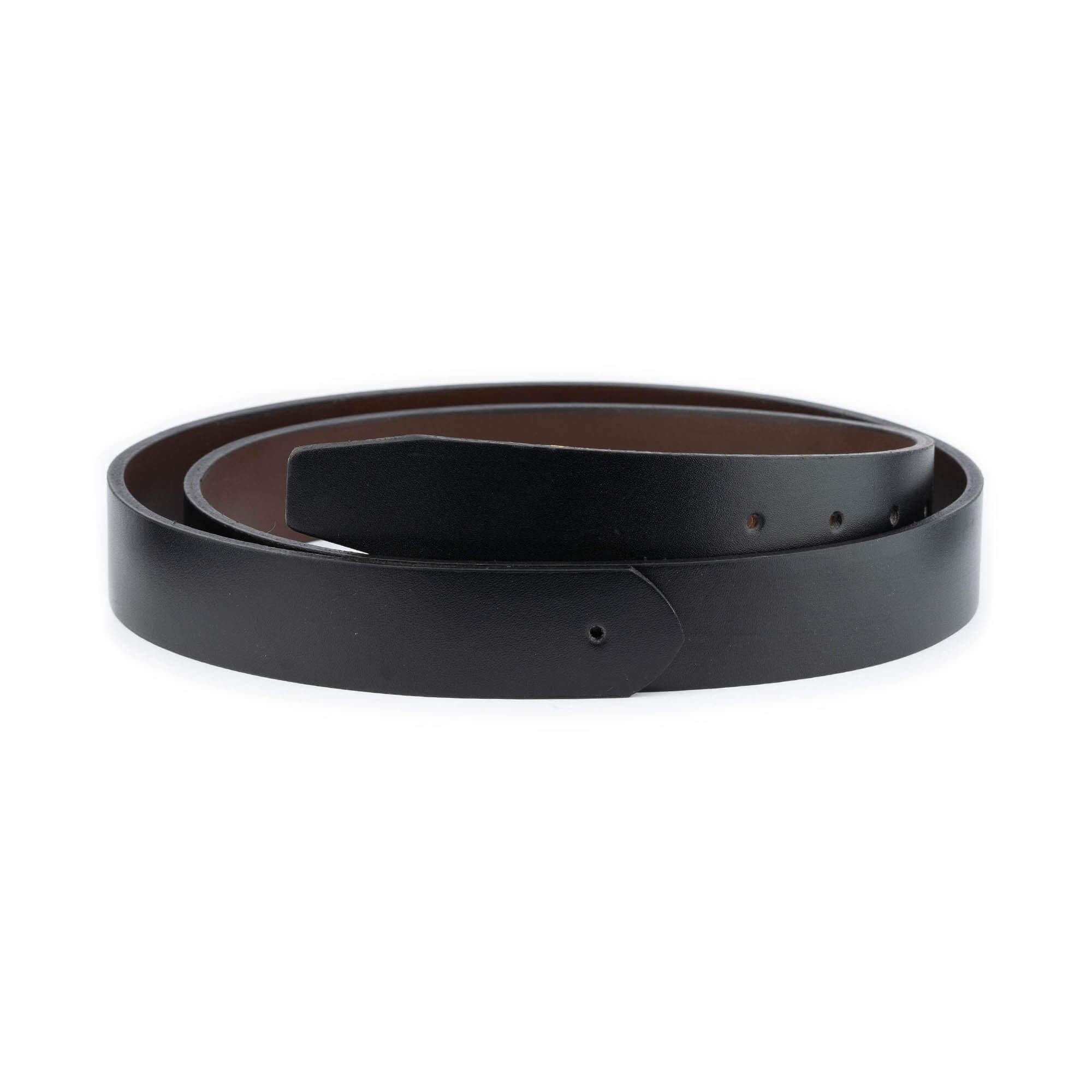 Montblanc Men's Reversible Belt Strap - Black & Brown Genuine Leather Replacement Buckle Strap | Perfect for Business, Casual & Formal Wear