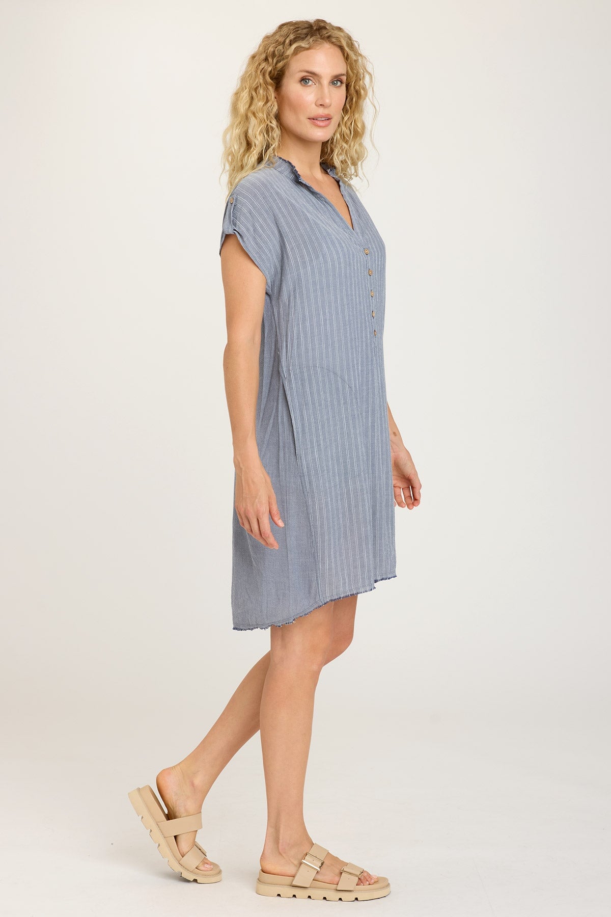 Tennille Shirt Dress for Women - Stylish Casual Button Down Tunic Dress with Pockets | Perfect for Office, Weekend Outings & Summer Travel