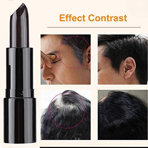 Hair Root Touch-Up Stick - Quick Cover for Thinning Hair & Hair Loss, Temporary Hair Dye Concealer Pen (Black) | Perfect for Daily Use, Travel & On-The-Go Hair Coverage