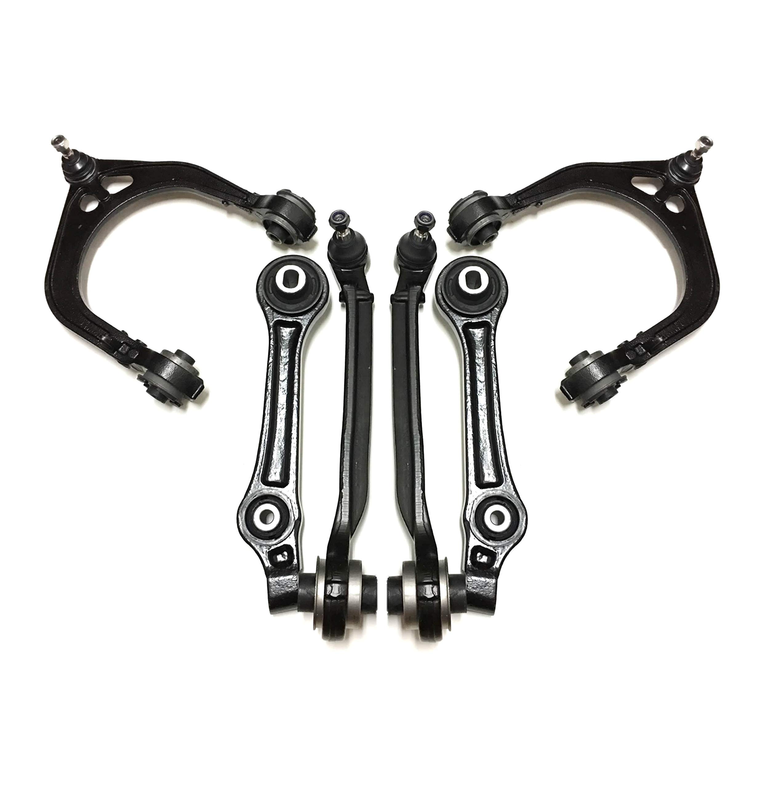 6-Piece Suspension Kit - Front Lower & Upper Control Arms for Chrysler 300, Dodge Challenger, Charger, Magnum | Durable Replacement Parts for Smooth Ride & Handling | Perfect for Daily Commuting & Performance Driving