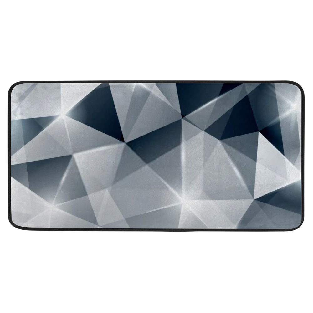 Non-Slip Waterproof Kitchen Floor Mat - Super Cozy Machine Washable Doormat with Sparkle Design (39x20 Inches) for Home, Office & Entryway - Perfect for Cooking Areas, Sink Stations & High-Traffic Zones