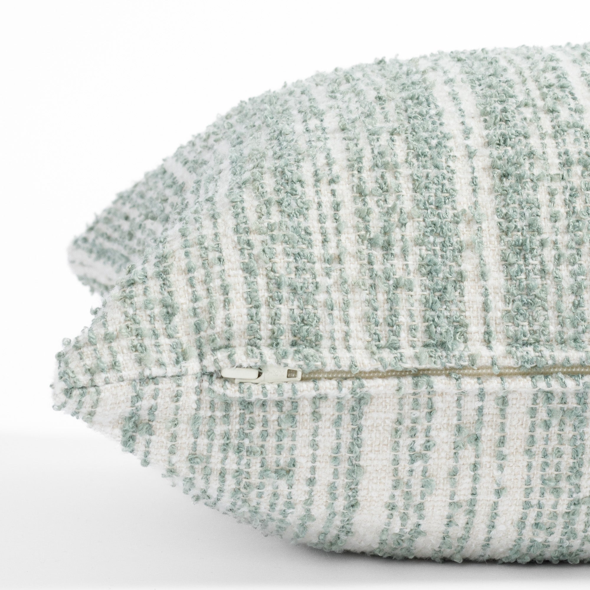 Kos Stripe 14x20 Lumbar Pillow in Jade Green - Supportive Cushion for Sofa, Bed & Office Chair - Perfect for Back Pain Relief & Home Decor