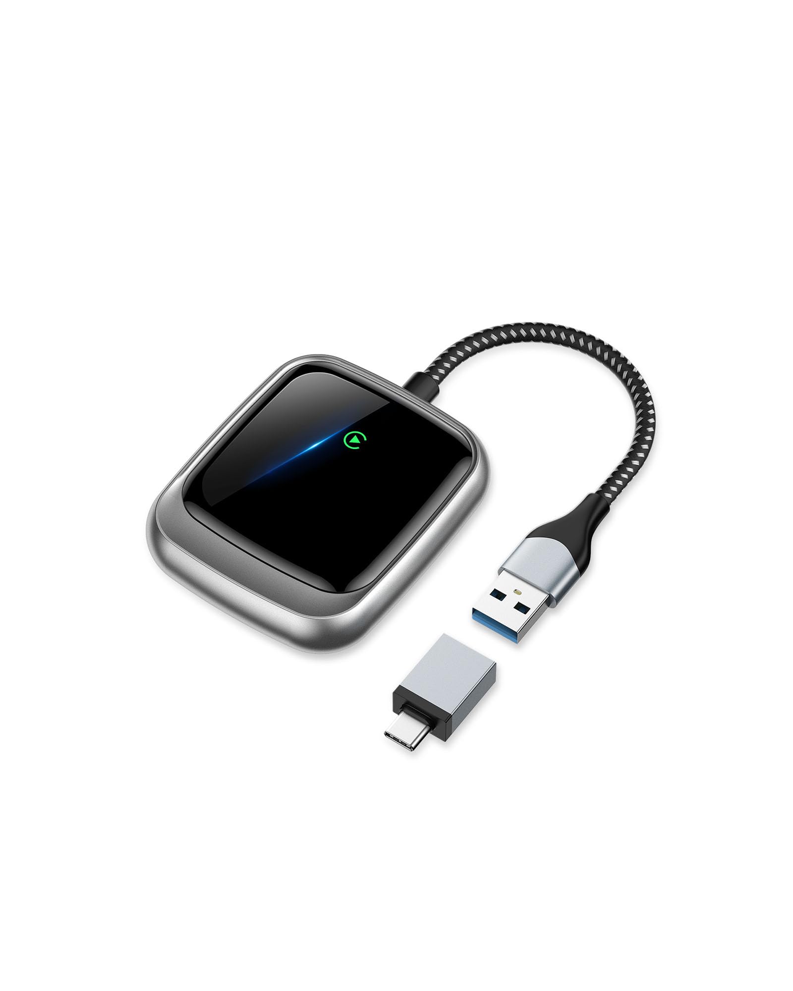 2024 Upgraded Wireless CarPlay Adapter & Android Auto Wireless Dongle - Mini Bluetooth 5.0 & 5GHz WiFi for iPhone iOS 10+/Android 11+ - Plug & Play for Wired CarPlay Cars Since 2016 - Perfect for Commuting, Road Trips & Hands-Free Driving
