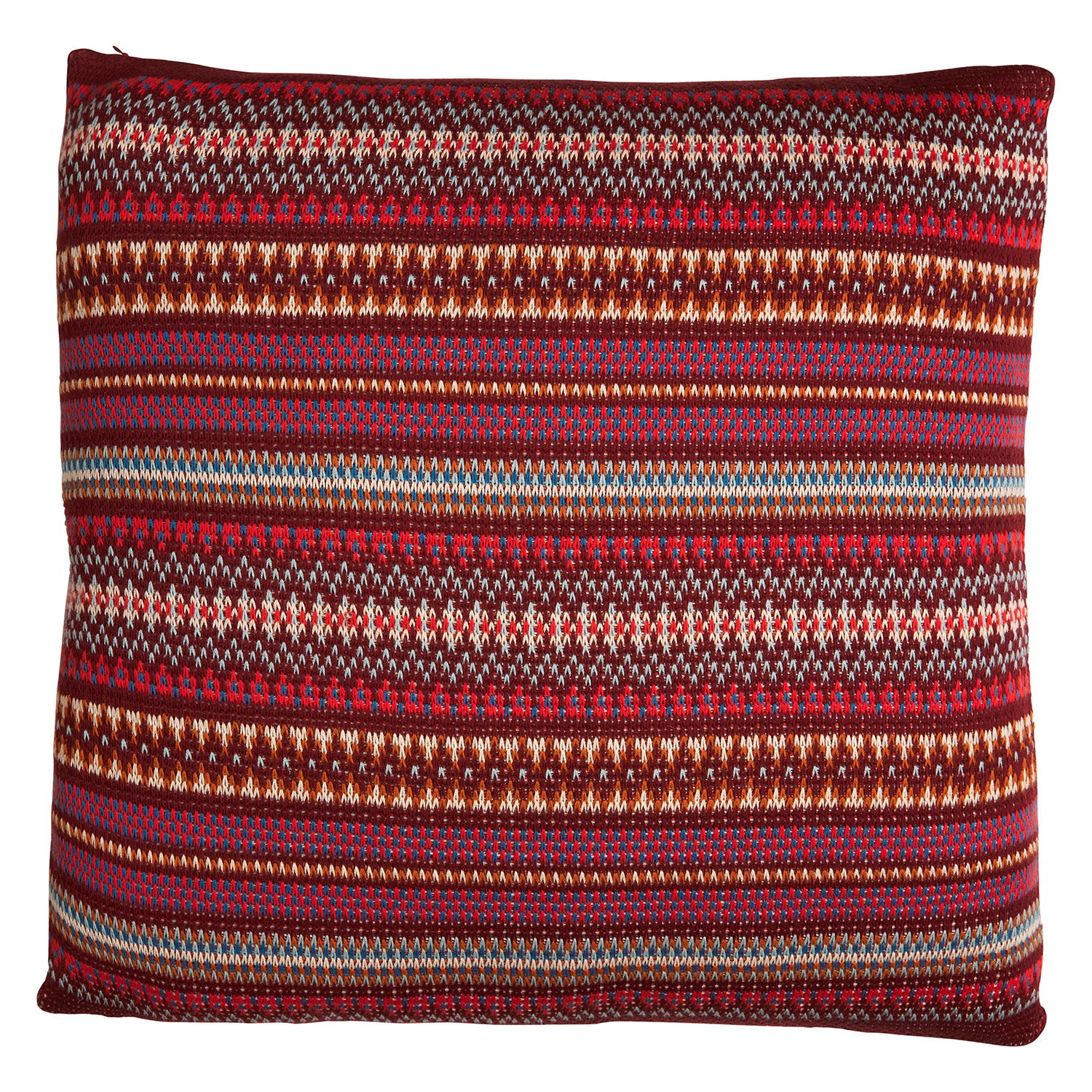 Arlette Knit Cushion - Soft Bohemian Throw Pillow Cover in Rich Mahogany Brown | Perfect for Sofa, Bed & Home Decor
