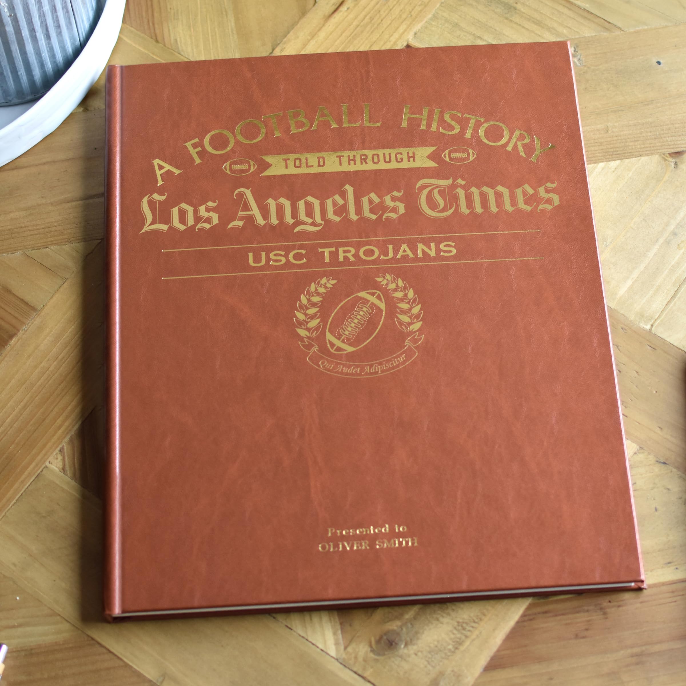 Personalized College Football Newspaper History Book - A3 Large Deluxe Hardcover | Custom Gift for Football Fans, Alumni & Students | Perfect for Graduation, Game Day & Memorabilia Collection