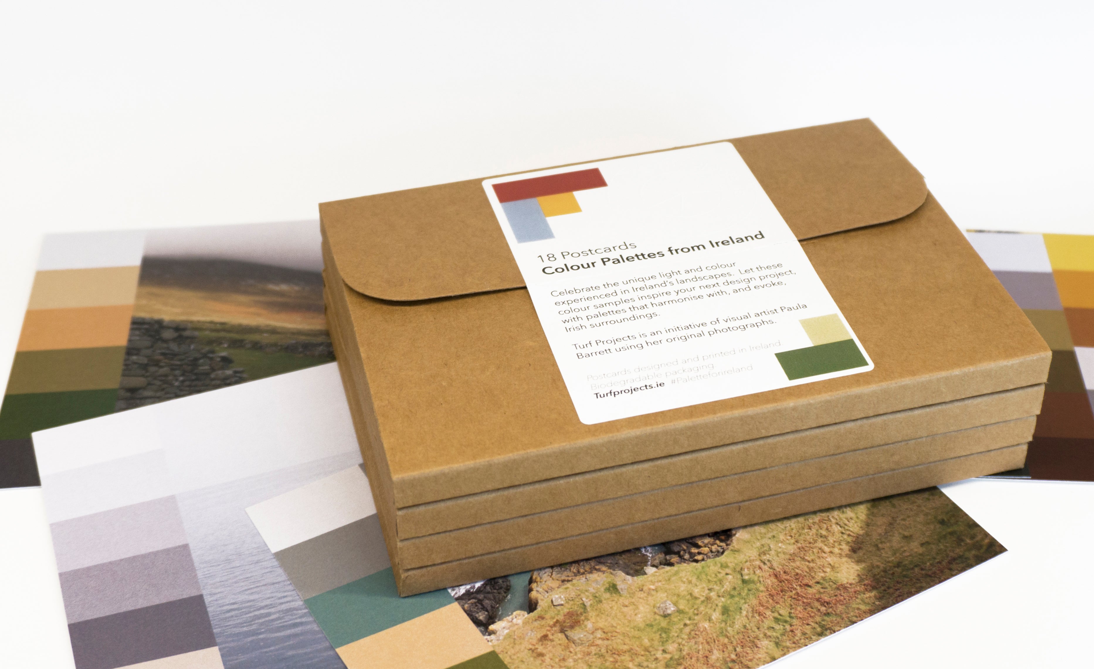 Paula Barrett Irish Color Palette Postcards - Set of Artistic Watercolor Greeting Cards for Home Decor, Stationery & Gift Giving