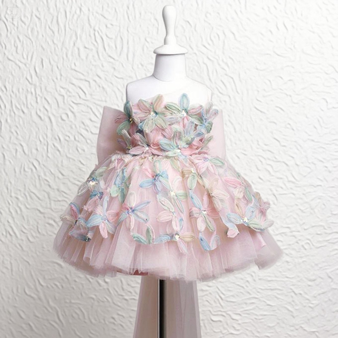 Baby Girl Birthday Princess Dress - Floral Fairy Costume Sleeveless Tulle Party Gown for Toddler Girls | Perfect for Birthday Parties, Photo Shoots & Special Occasions