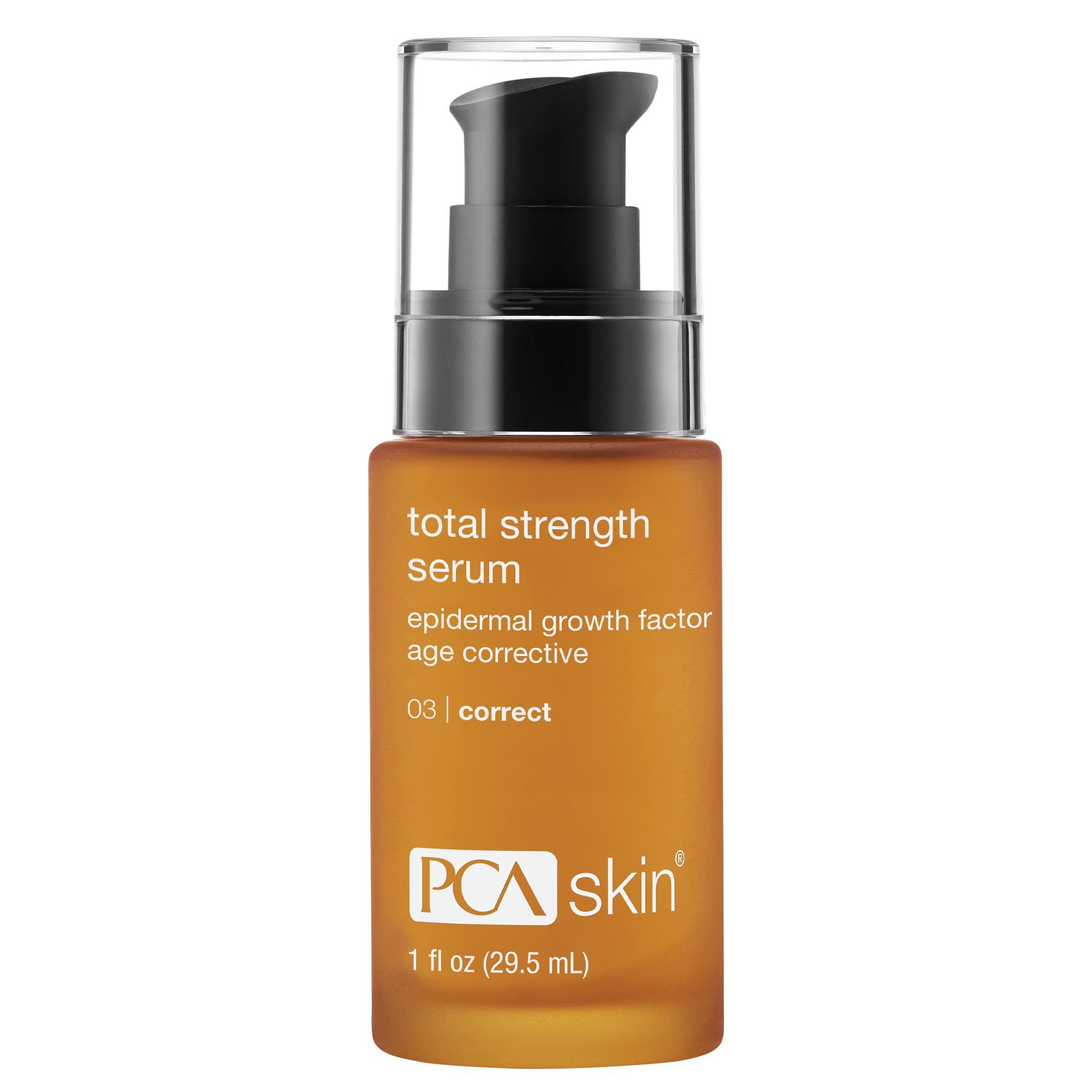 PCA SKIN Total Strength Serum - Anti-Aging Face Serum with Epidermal Growth Factors & Peptides for Plumping & Firming Skin (1 oz) - Perfect for Nighttime Skincare Routine & Wrinkle Reduction