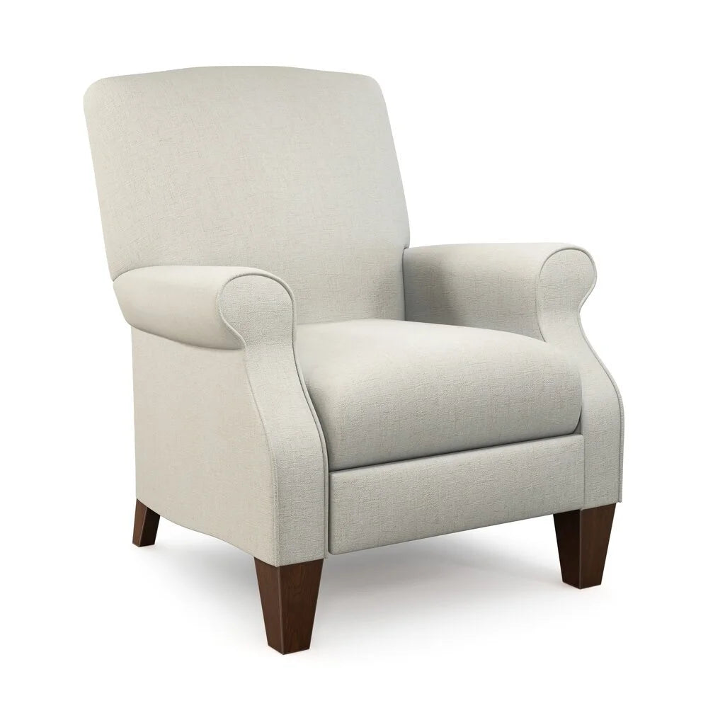 Charlotte High Leg Reclining Chair - Modern Accent Chair for Living Room, Bedroom & Office - Comfortable Lounge Chair with Adjustable Backrest for Relaxing, Reading & Napping