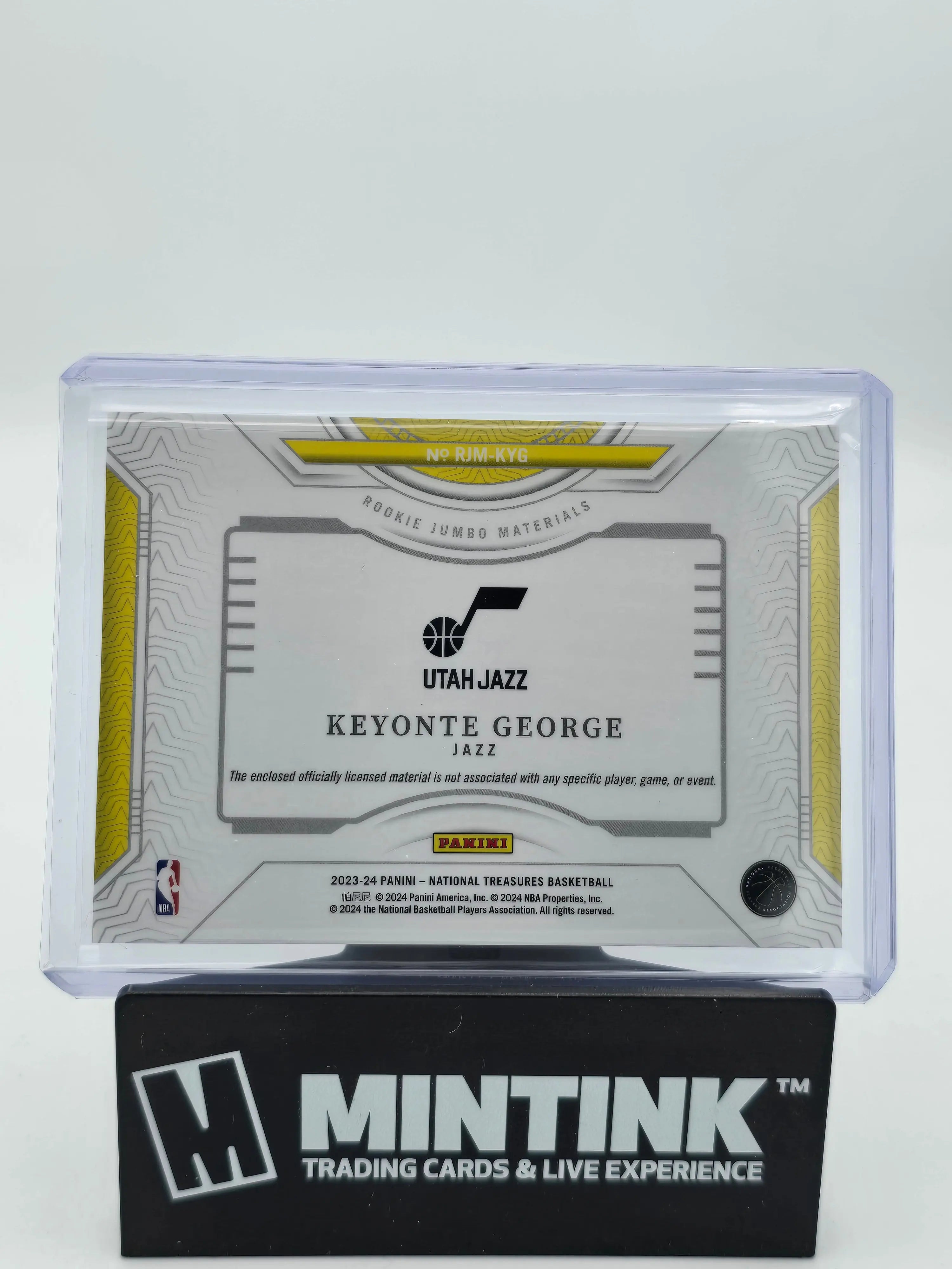 2023-24 Panini National Treasures Basketball Keyonte George Rookie Card Jumbo Jersey Patch /25 - Perfect for NBA Collectors, Sports Memorabilia Fans & Investment