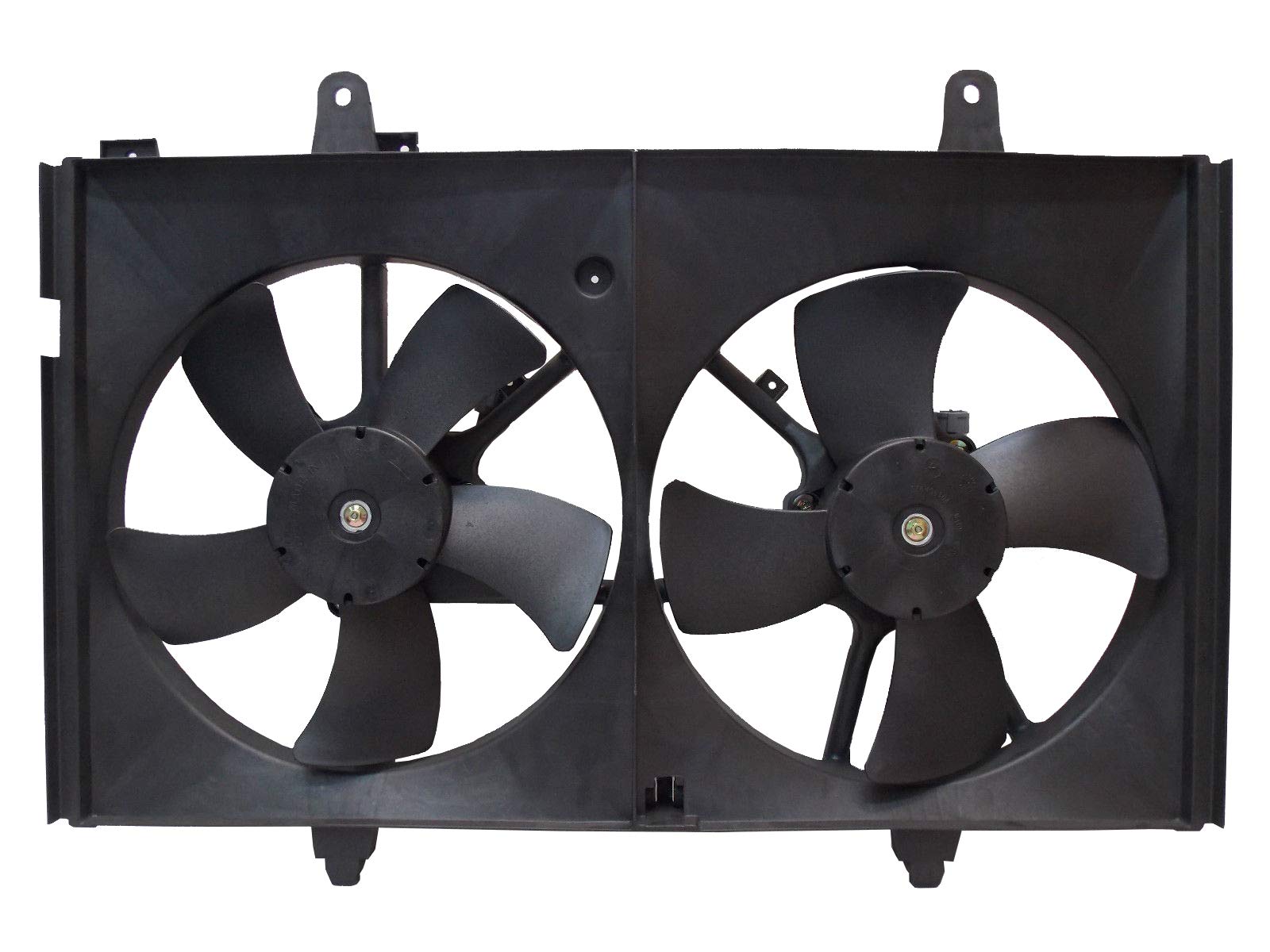 Dual Radiator and Condenser Fan Assembly Compatible with 2003-2007 Nissan Murano 3.5L V6 - Perfect for Engine Cooling & AC System Performance