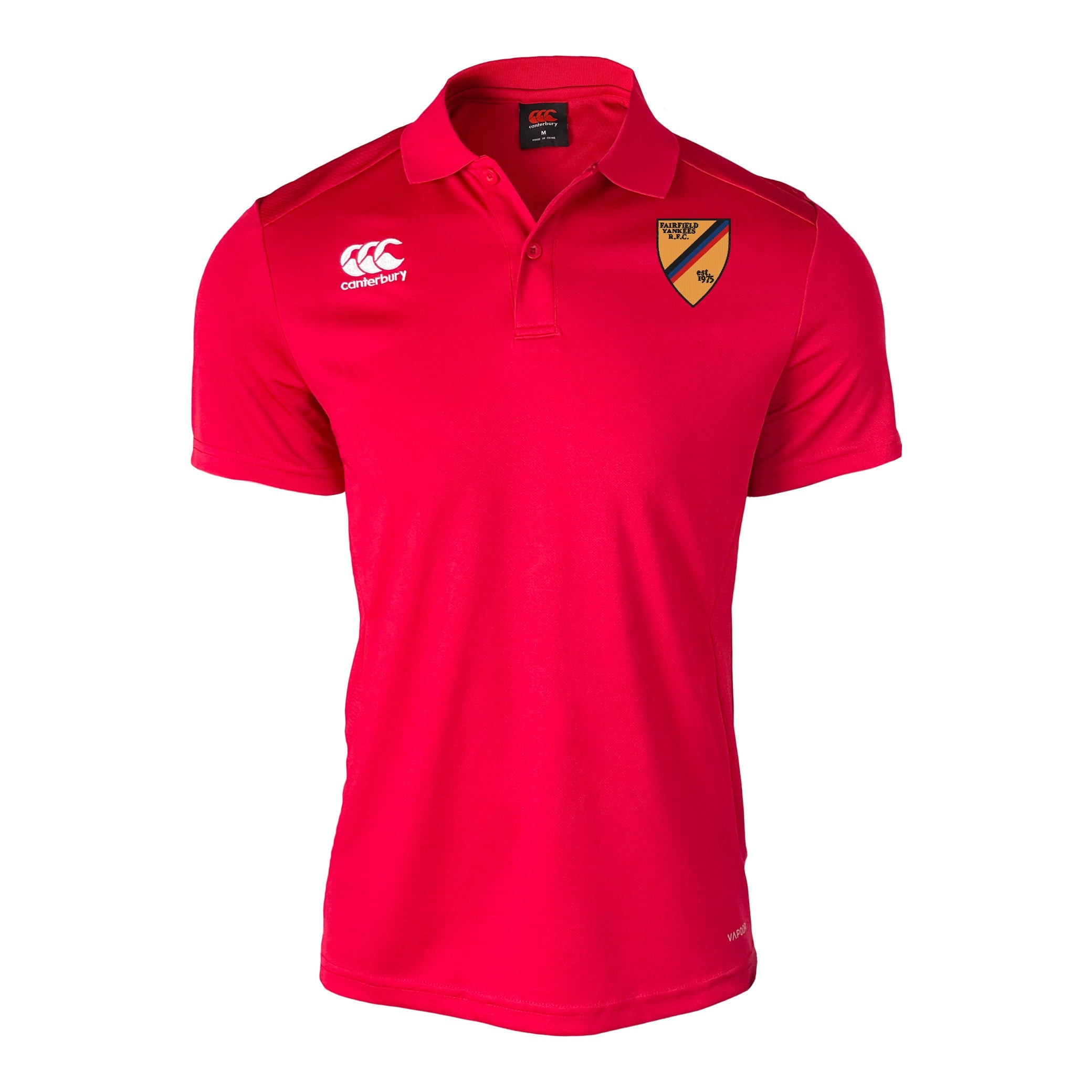 Fairfield Yankees RFC CCC Club Dry Polo - Men's Breathable Quick-Dry Performance Shirt for Golf, Tennis & Casual Wear