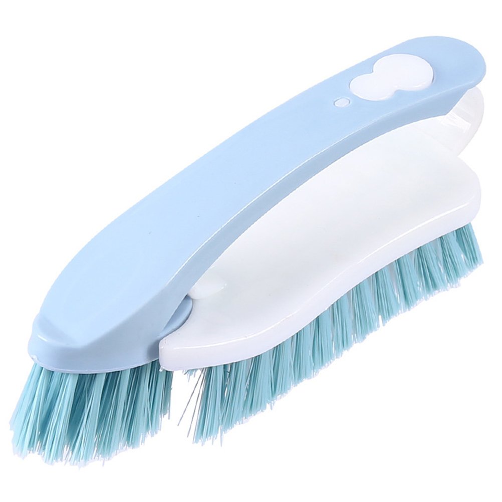 3Pcs Scrub Brush with Handle - Multipurpose Nylon Bristles Cleaning Brush for Laundry, Dishes, Tiles & Household Cleaning (Random Color) - Perfect for Kitchen, Bathroom & Outdoor Use